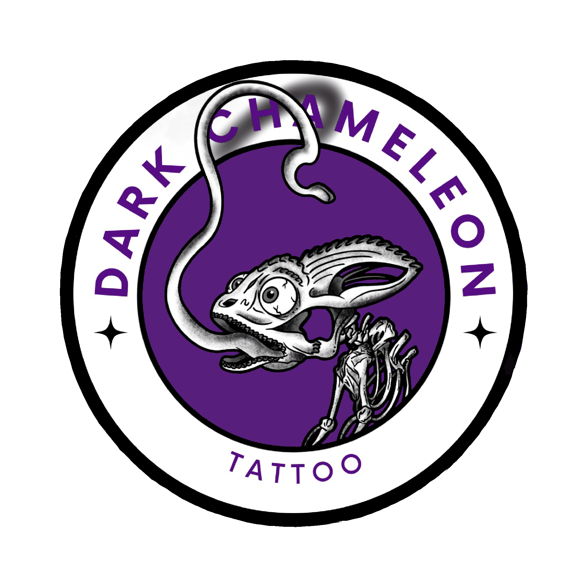 Dark Chameleon Tattoo